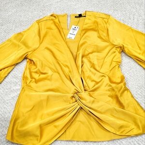New INC Gold Colored blouse sz. 16